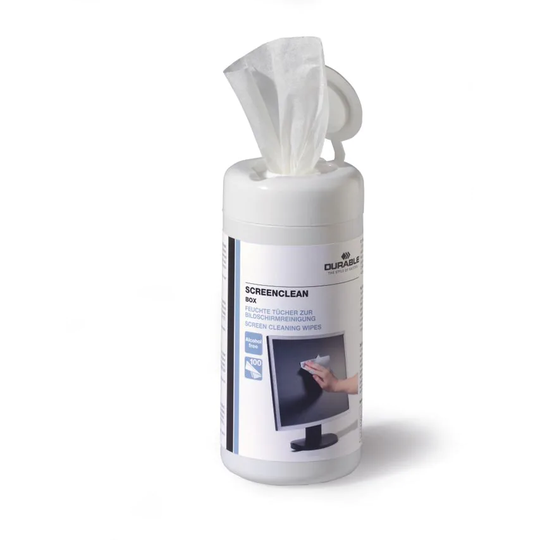 Durable Durable Screenclean Cleaning Wipes Tub (Pack 100) 573602
