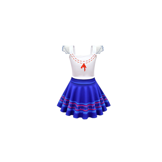 (5-6 Years) Encanto Luisa Cosplay Costume Kids Children Dress Outfits Halloween Suit