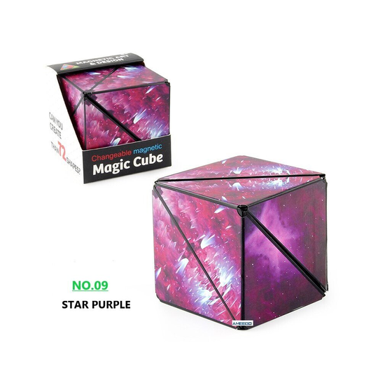 (Star Purple) 72 shapes Magnet Fidget 3D Magic Cube