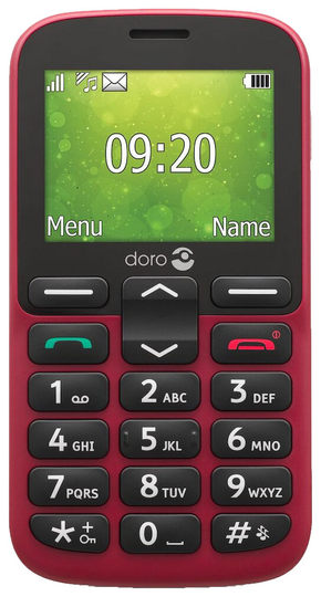 SIM Free Doro 1380 Mobile Phone - Red