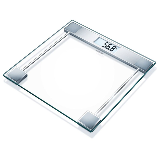 Sanitas Bathroom Scales Glass 150 kg Transparent SGS 06