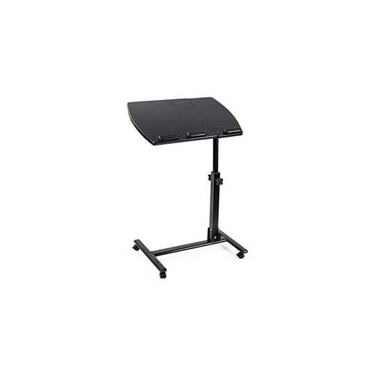 D4P Display4top Portable Tilting Mobile Laptop Computer Desk,Cart with Mouse Board, Height-Adjustable from 60cm - 90cm,360 Swivel and 180 Tilt,