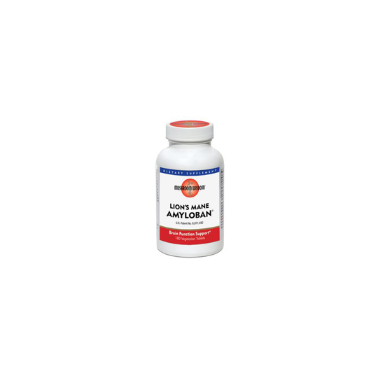 Mushroom Wisdom Lion's Mane Amyloban 180 Veggie Tablets