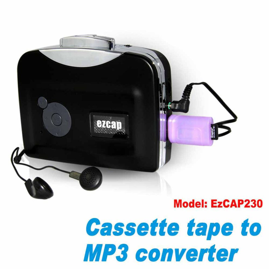 Tape to PC USB Cassette-to-MP3 Converter Capture Audio Portable Music Player