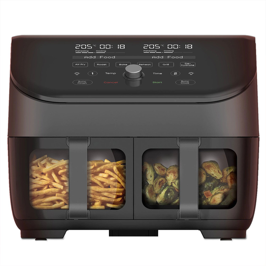 Instant Vortex ClearCook 7.6L Dual Air Fryer - Black