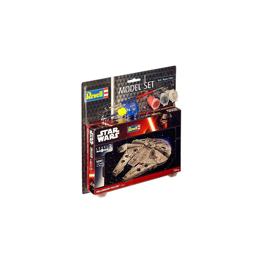 Revell Revell63600 Millennium Falcon Model Set (20-piece) - 1241 Star Wars Kit - revell model falcon set millennium 1241 star wars kit 63600