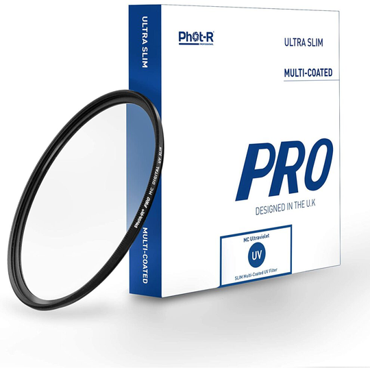 Phot-R 58mm PRO Multi-Layer UV Digital Filter Multi-Coated Ultraviolet Ultra Slim Screw In Filter Ultraviolet Protection Anti-Scratch Anti-Dust Water