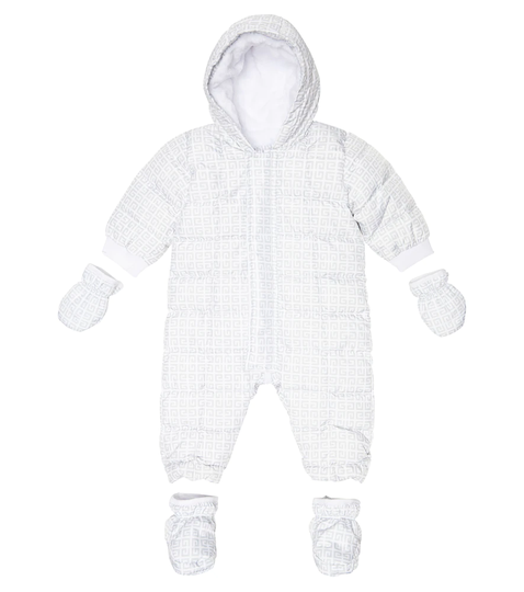 Baby 4G-print snowsuit