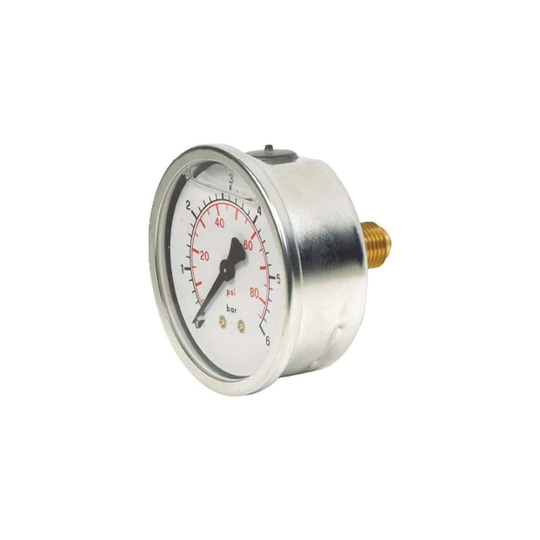 Vale PG160-63R4G 0-160PSI Pressure Gauge 63MM Dial 1/4-IN BSPP Centre Back Conne