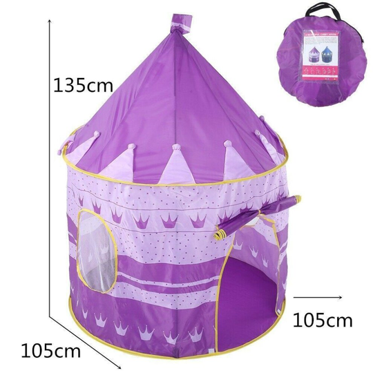 (PURPLE PRINCESS) KIDS PRINCESS CASTLE INDOOR/OUTDOOR PLAYHOUSE GIFT