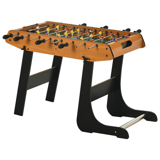 HOMCOM Folding Football Gaming Table Mini Foosball Soccer Table