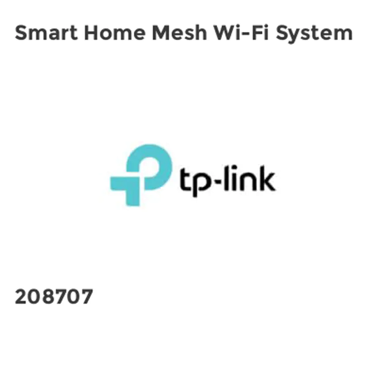 TP-Link Smart Home Mesh Wi-Fi System