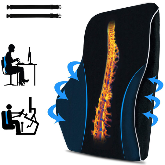 Lumbar Support and Back Support for Office Chair Cushion, Back Support Cushion for Back Pain and Sciatica Pain Relief, Car Seat Cushion and Back Cushi