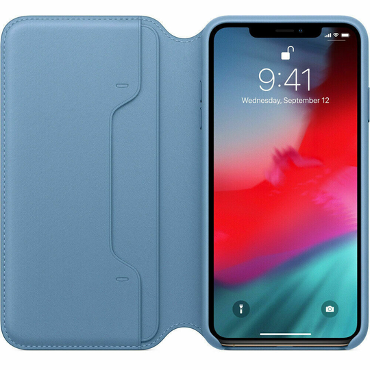 Apple MRX52ZM/A mobile phone case 16.5 cm (6.5") Folio Blue
