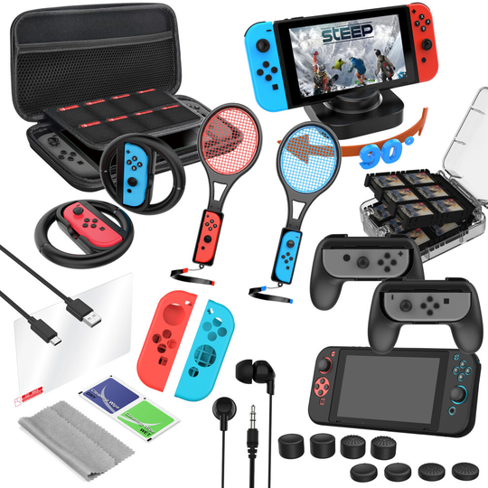 Zzapit 24-Piece Deluxe Accessory Pack (Nintendo Switch / Switch OLED)