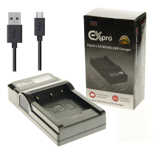 Ex-Pro DE-A92 USB Charger for Panasonic Lumix DMW-BCK7 DMW-BCK7E Battery
