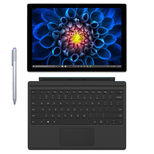 Refurbished Microsoft Surface Pro 4 (256 GB, 8 GB RAM, Intel Core i5, Windows 10) + Microsoft Surface Type Cover