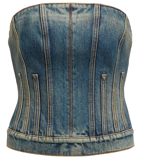 Denim bustier