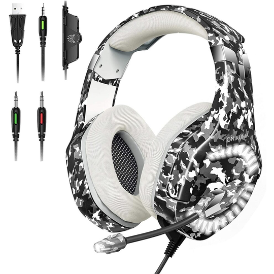 ONIKUMA Gaming Headset for PS4, PS5, Xbox One Headset Noise Canceliing