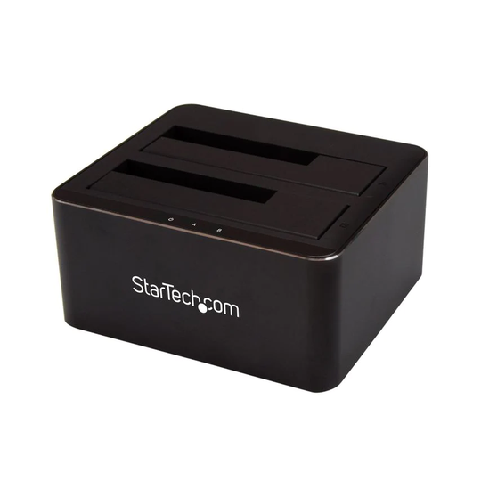 StarTech.com Dual-Bay SATA HDD Docking Station for 2 x 2.5/3.5" SATA SSDs/HDDs -