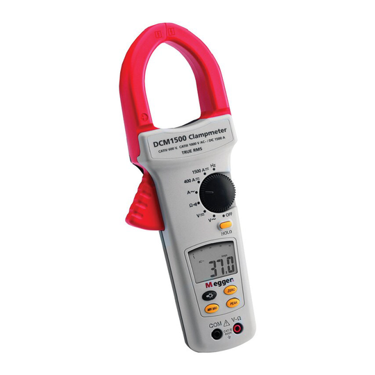 Megger DCM1500 True Rms Digital Clamp Meter 1500A AC/DC