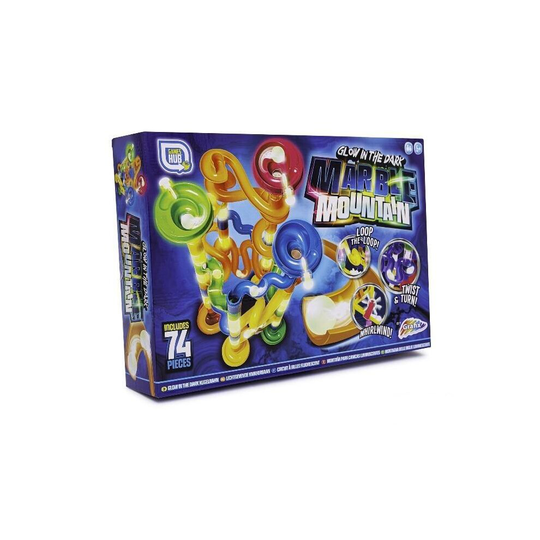 Glow In The Dark Marble Run Race Game 74pc Play Fun Present Childrens Science Toy