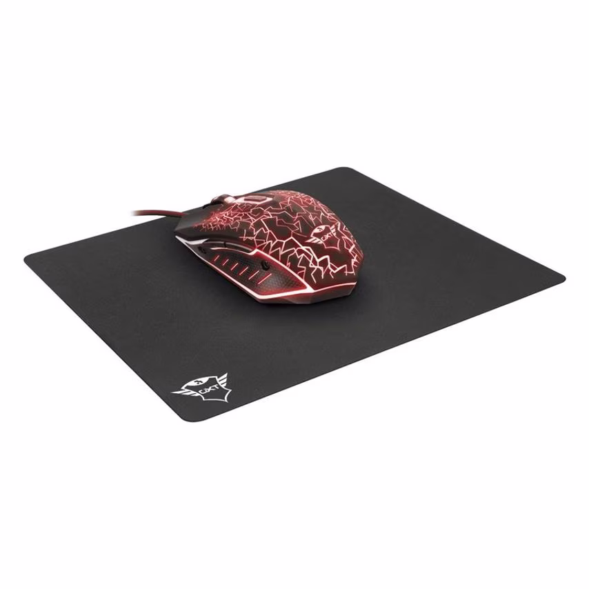 Trust GXT 783 Ambidextrous USB Type A Optical Gaming 2400 DPI Mouse and Mouse Pa