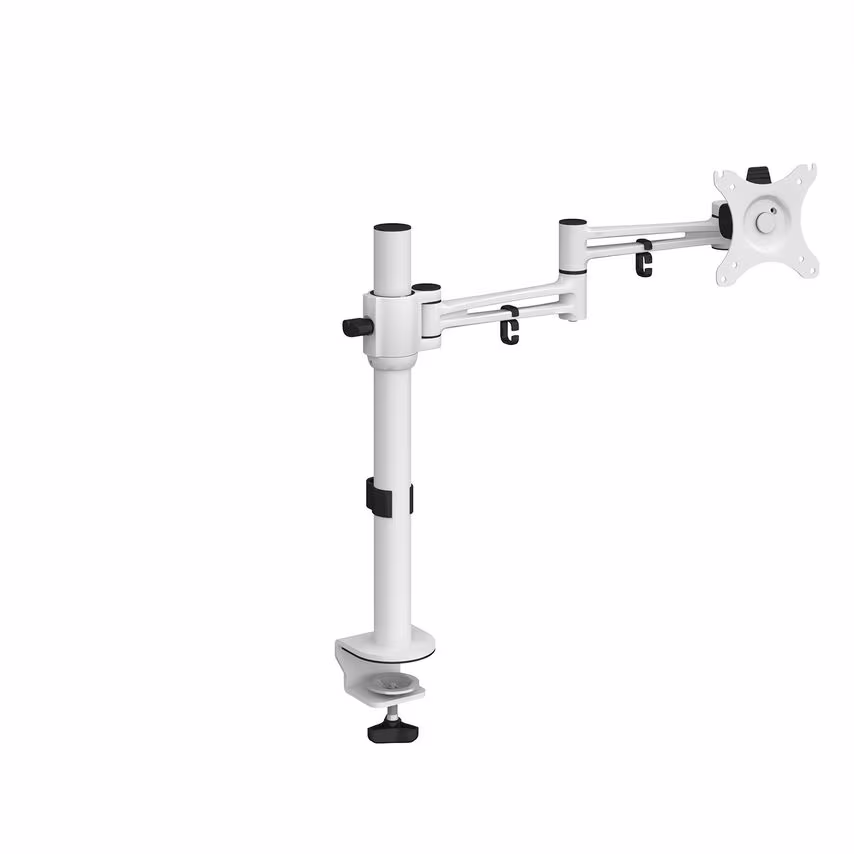 Dams Luna Single Flat Screen Monitor Arm - Silver