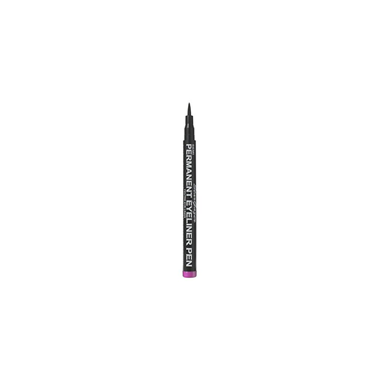 Semi-Permanent Eyeliner 6. Up to 24-hour strong burgundy brown water proof eyeliner in a fine line pen.
