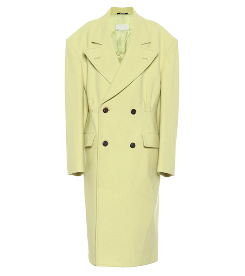 Oversized virgin wool coat