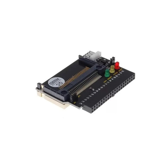 Dual Compact Flash CF I II to 3.5 IDE HDD Adapter Converter w/ 3 LED