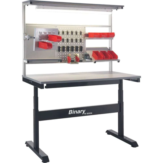 QMP Binary Electric Height Workbench 660-1300 x 1805 x 755 Laminate Worktop