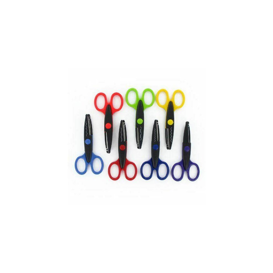 7 Piece Colorful Decorative Paper Edge Scissor Set