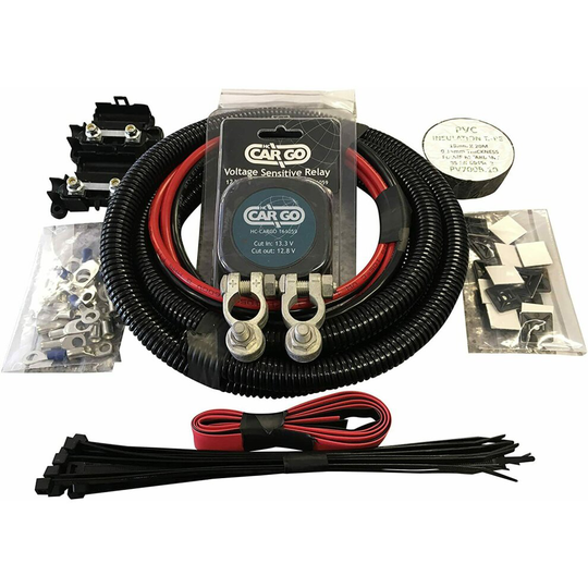 (10mm 70 amp, 7m) Split Charge Relay kit with 12V 140amp VSR