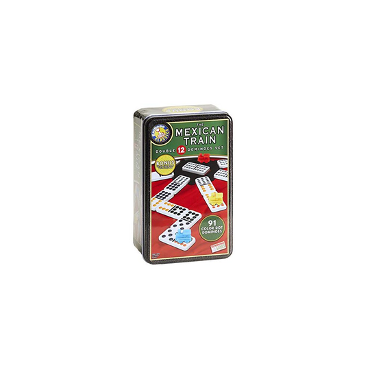The Mexican Train Dominoes - 91 Color Dot Double 12 Dominoes