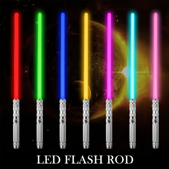LED Light Saber Toys, 7 Color Changing Light Up Sword with Sound