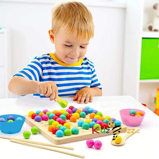 Clip Wooden Beads Board Game