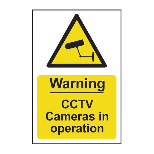 Centurion Europe WARNING CCTV CAMERAS IN OPERATION- PYC (200 X 300MM)