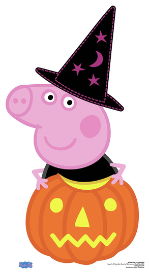 Peppa Pig Pumpkin and Magical Hat Cutout