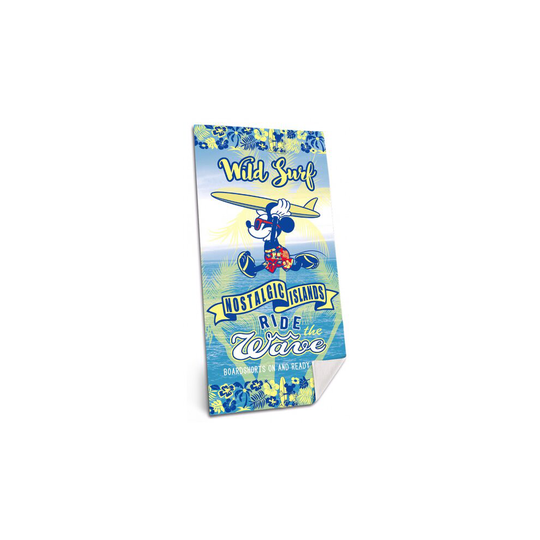 beach towel Mickey Mouse 140 x 70 cm cotton blue/yellow