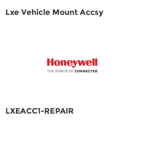 Honeywell Lxe Vehicle Mount Accsy