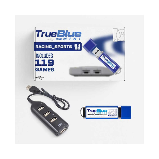 (Racing_Sports) True Blue Mini-PlayStation Classic PS1 Multi Best Games Included