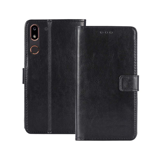 (Black) Phonecase wallet 3-card Doro 8050 (5.7")