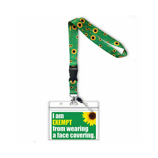 PVC Card Sunflower Lanyard