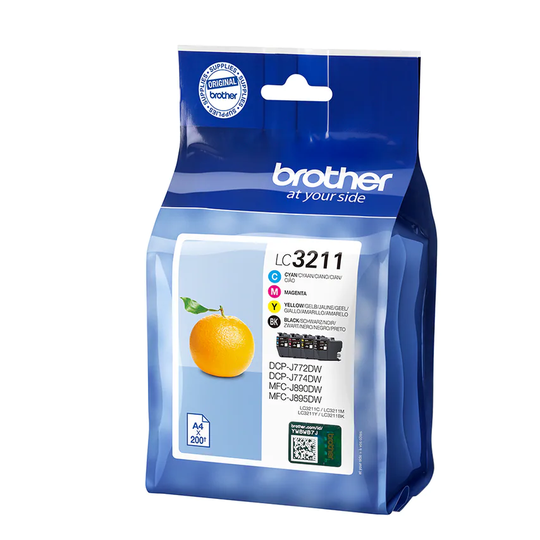 Brother Brother Black Cyan Magenta Yellow Ink Cartridge 15ml 3 x 12ml Multipack