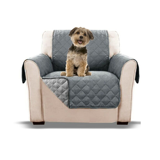(1 Seater) Pet Sofa 1/2/3 Seaters Cover Quilted Throw Washable Slipcover Couch Protector