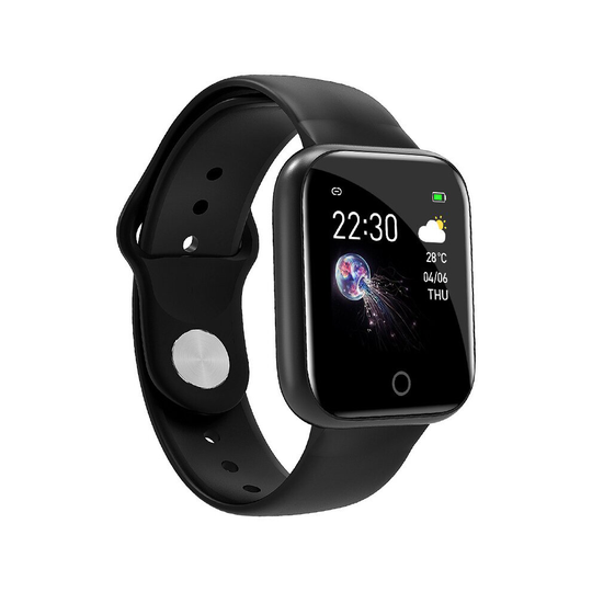 (Black) Smart Watch Blood Pressure Heart Rate Sport Fitness Tracker for Android iPhone
