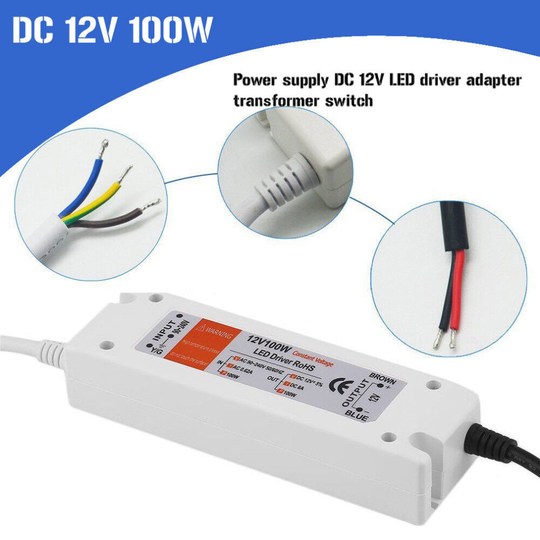 ( AC-90 V-240 V - DC 12 V for LED Constant Current 100 W) LED Driver Power Supply Transformer