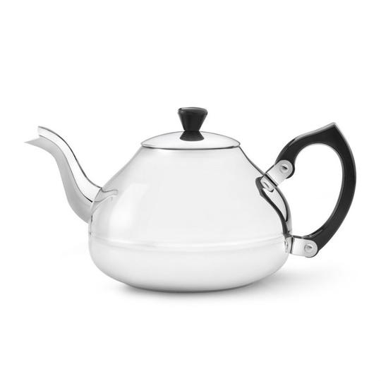 Bredemeijer Teapot Single Wall Ceylon Design 1.2L in Polished Steel Finish with