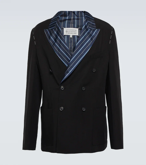 Trompe l'oeil double-breasted blazer